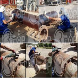 تولید انبوه پوشش مخصوص روی لوله فلزی